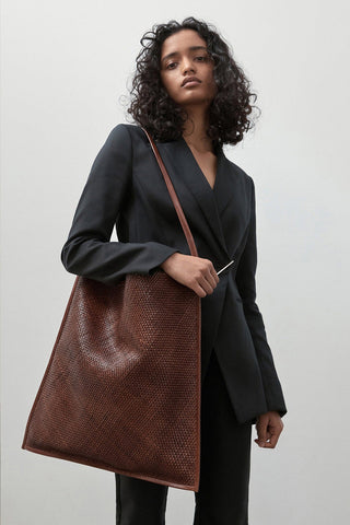 PRE-ORDER: Bagu Woven Tote - Antique Tan