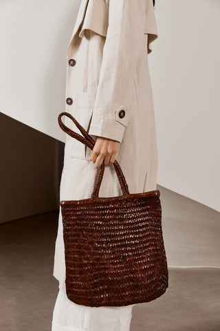 Bagu Woven Tan Tote