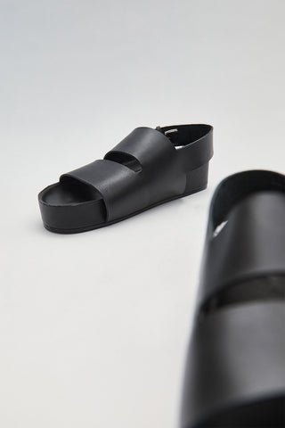 Double Strap Leather Sandal