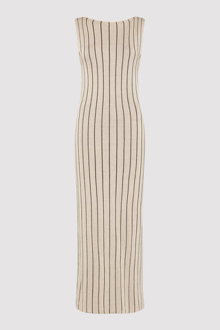 Jacquard Stripe Knit Dress