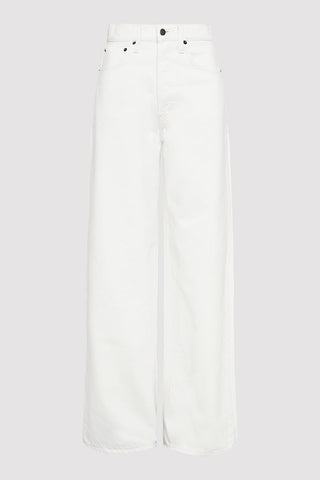 Mid Rise White Jeans