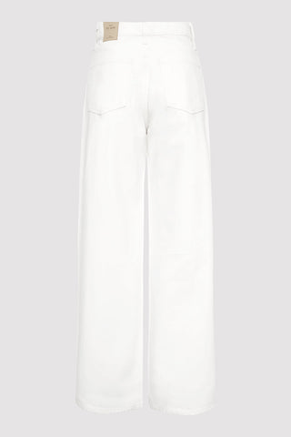 Mid Rise White Jeans